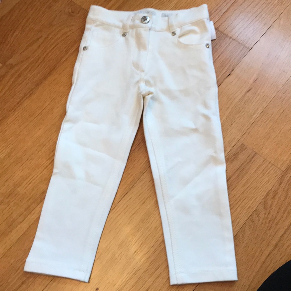 NWT Elsy Baby Ivory Skinny Pants